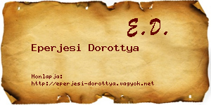 Eperjesi Dorottya névjegykártya